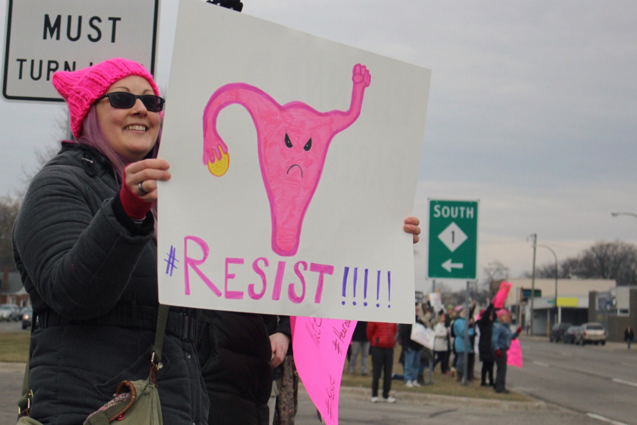 All the nasty women we saw @ the Planned Parenthood protests