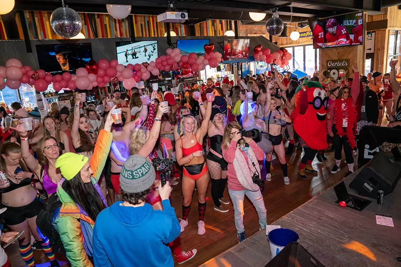 Image: All the nearly naked people we saw during Cupid's Undie Run Detroit 2022