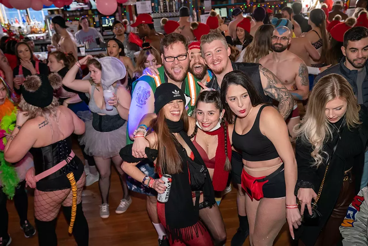 Image: All the nearly naked people we saw during Cupid's Undie Run Detroit 2022