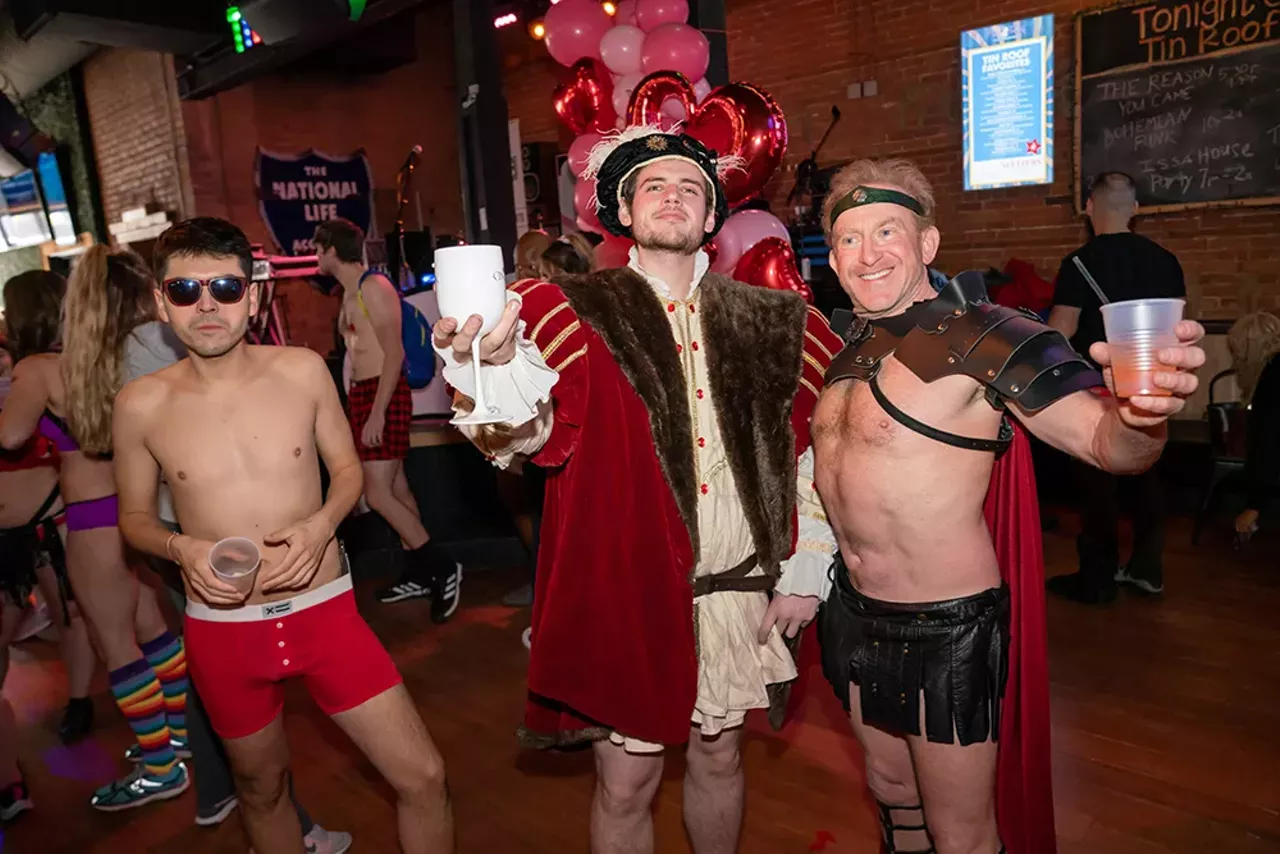 Image: All the nearly naked people we saw during Cupid's Undie Run Detroit 2022