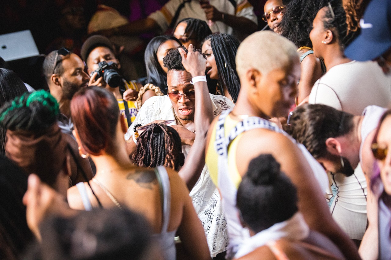 All the people we saw partying at the Jerk X Jollof Summer Series: Bashment Edition party at the Belt in Detroit