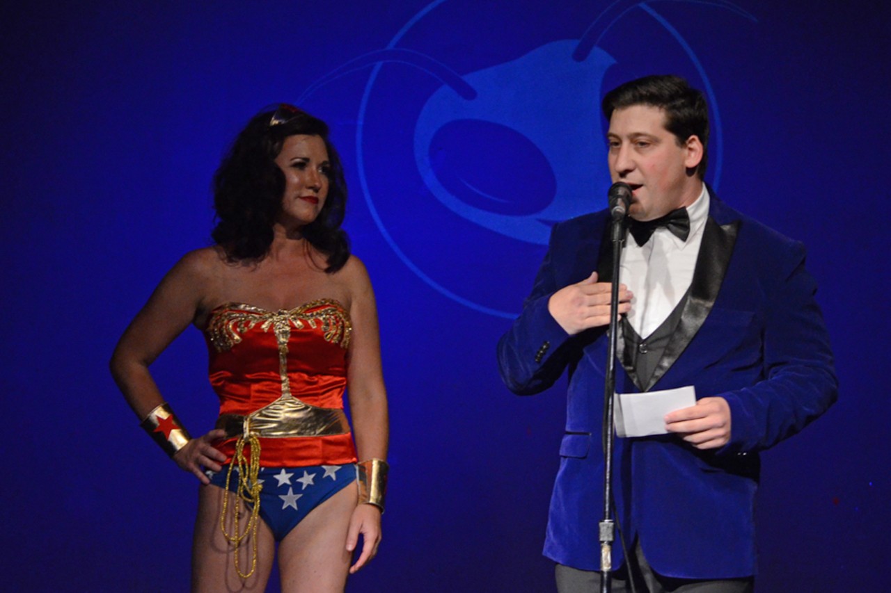 All the sultry people we saw at the Comic Strippers: Burlesque Superheroes & Villains show at Planet Ant
