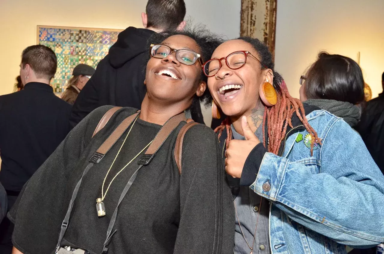 Image: All the super hip people we saw at Red Bull House of Art's Resident Artist Exhibition