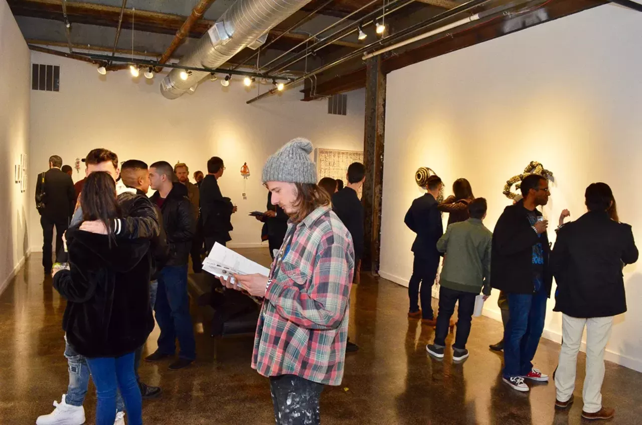 Image: All the super hip people we saw at Red Bull House of Art's Resident Artist Exhibition