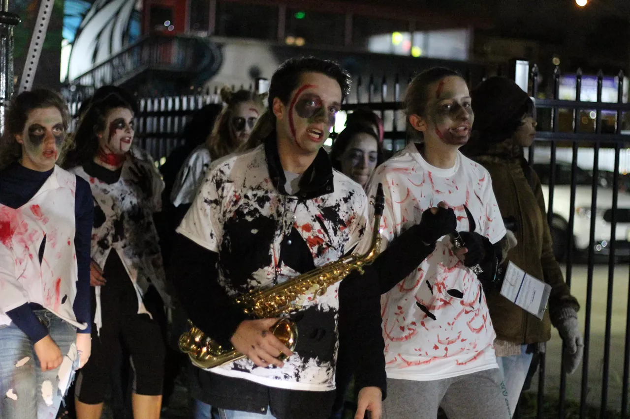 Image: All the walking zombies we saw at Wayne State University's Zombie Parade