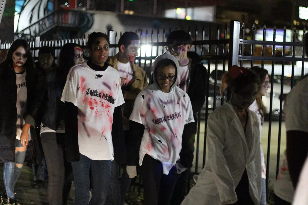 Image: All the walking zombies we saw at Wayne State University's Zombie Parade