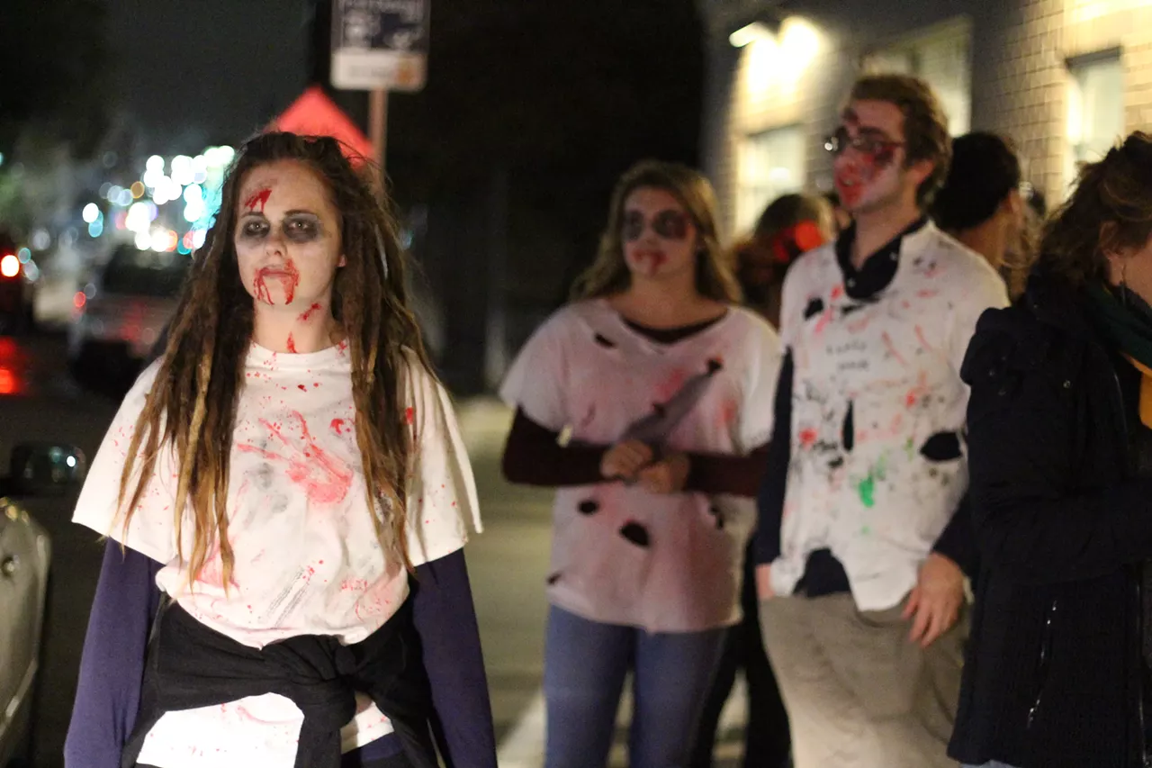 Image: All the walking zombies we saw at Wayne State University's Zombie Parade