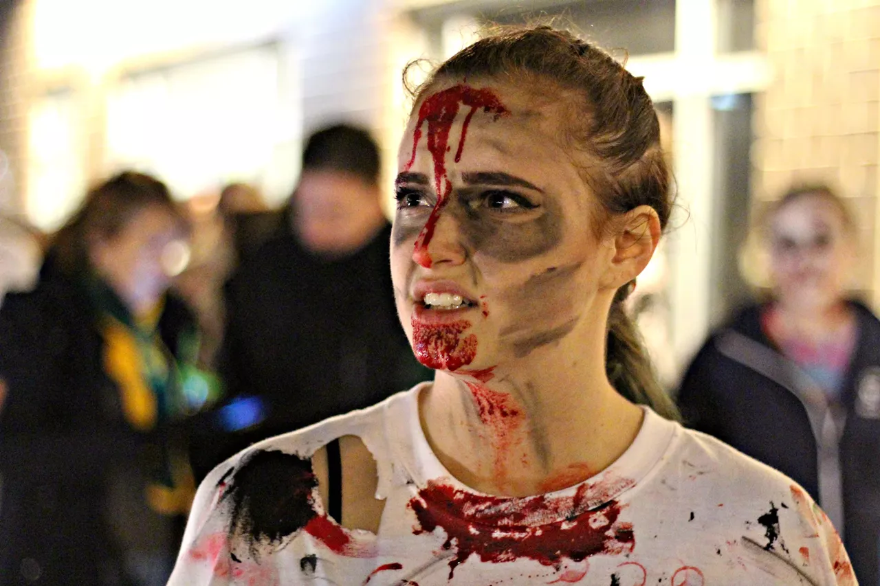 Image: All the walking zombies we saw at Wayne State University's Zombie Parade