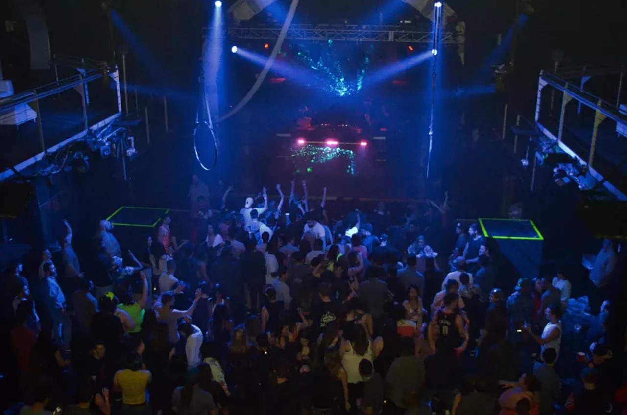 Image: All the wild people we saw dancing at Elektricity