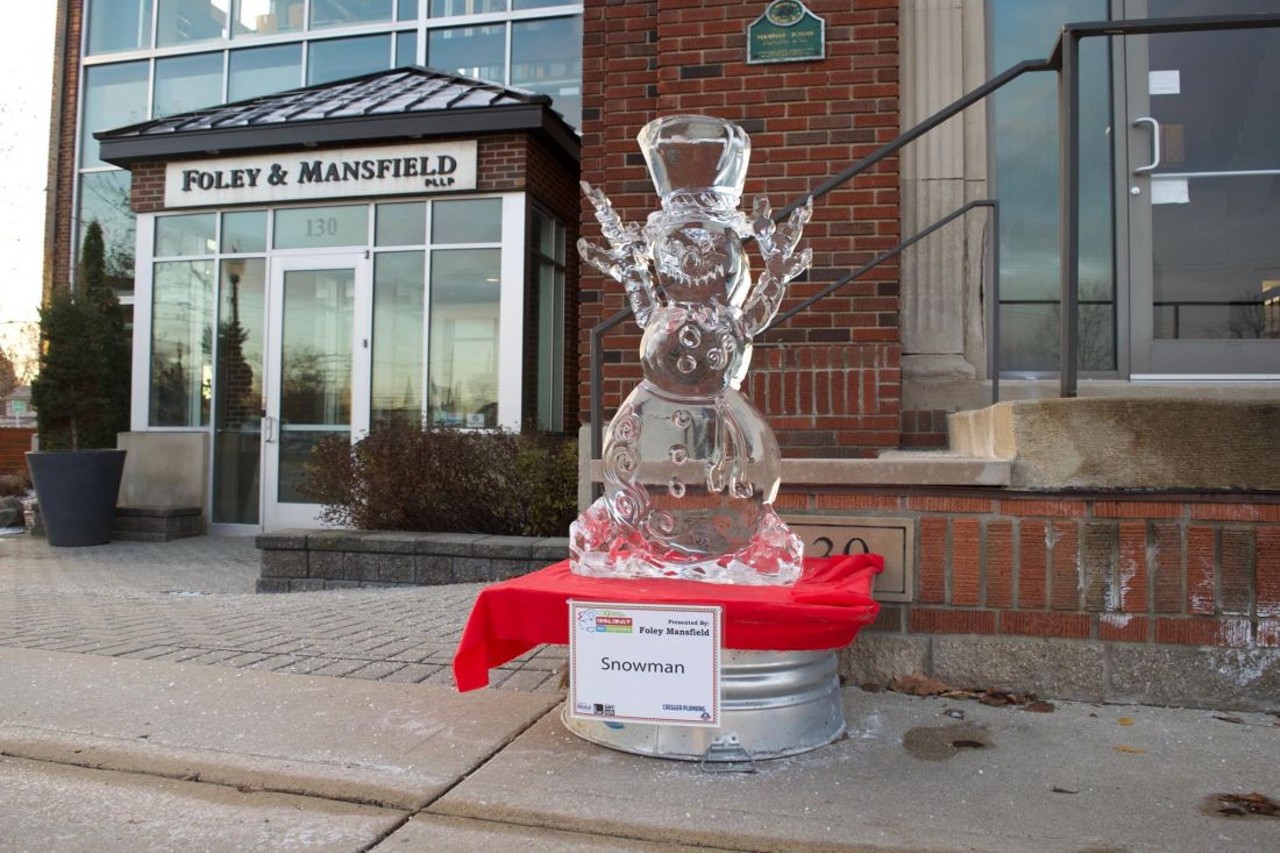 Holiday Ice Festival - Ferndale
Saturday, Dec. 14, 10 a.m.-4 p.m.
W. Nine Mile and Planavon St., Ferndale; 248-546-1632; downtownferndale.com
During this annual ice festival in Ferndale, the city&#146;s downtown is transformed into a winter wonderland. You can watch as ice carvers chisel almost 50 ice statues. Plus, there&#146;s plenty of traditional holiday fun for the whole family.
Photo via Downtown Ferndale / Facebook