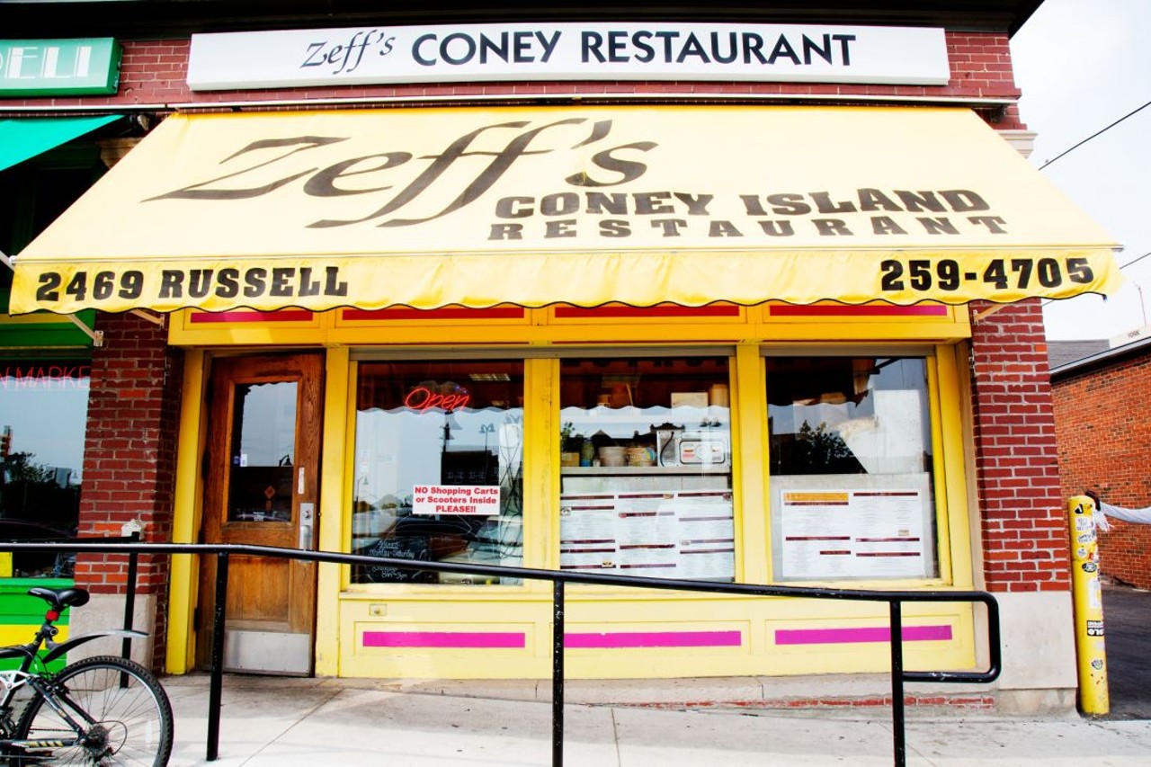 6. Zeff&#146;s Coney Island
2469 Russell St., Detroit
Eastern Market&#146;s coney is another Detroiter favorite. Maybe it&#146;s just the location. Maybe it&#146;s the magical nostalgic atmosphere combined with the chilli and mustard. The breakfasts are served anytime and many people come just for that. Added bonus: an Aretha Franklin mural currently graces the wall outside.
Photo by Hannah Ervin / Detroitstockcity.com