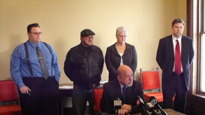 The Aytes family and its lawyers.