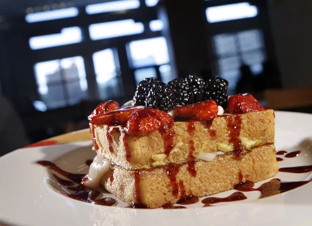 &quot;Very Berry Stuffed French Toast&quot; from the Hudson Cafe in Detroit.