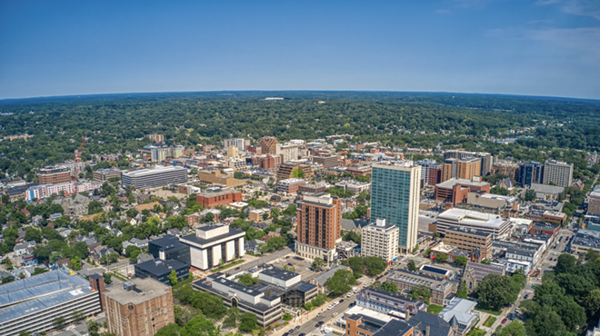 Sky view of Ann Arbor.