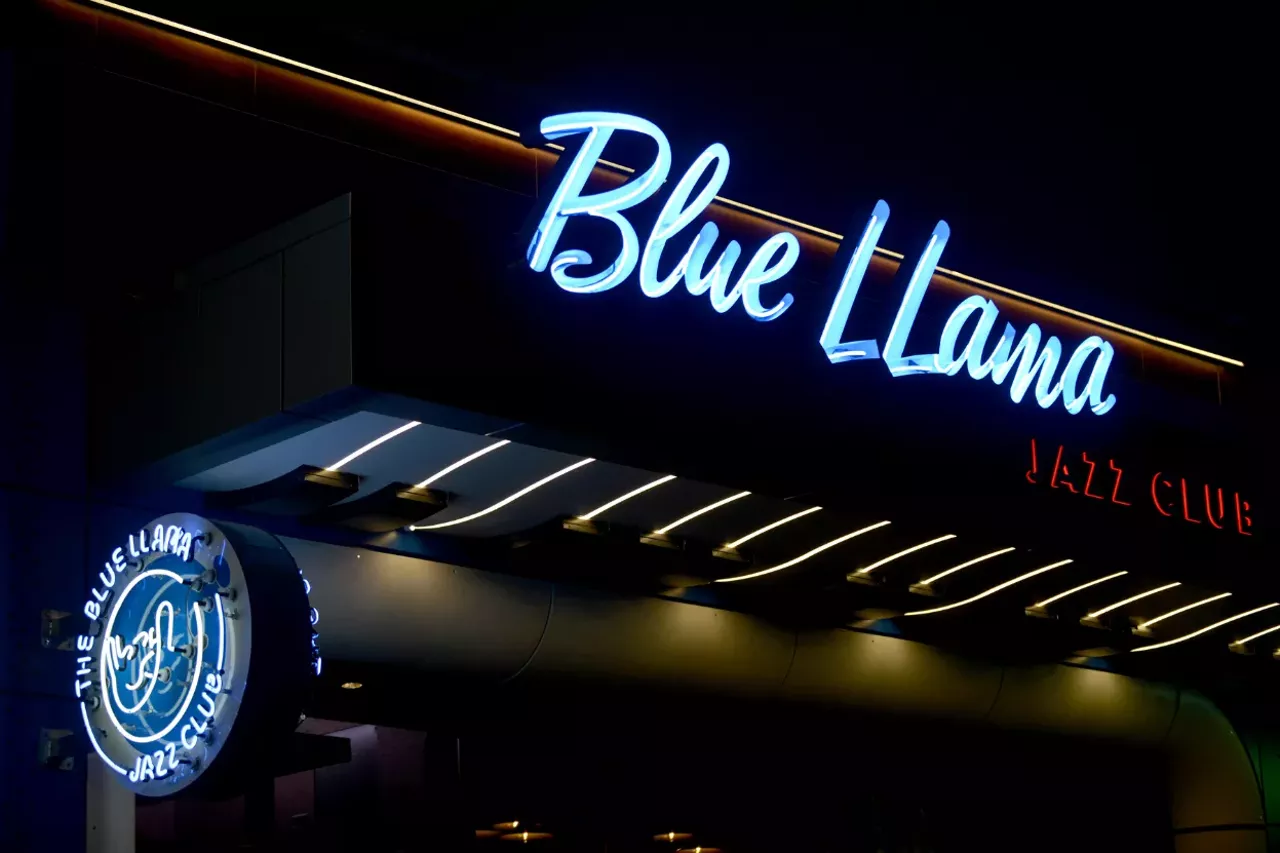 The Blue Llama Jazz Club.