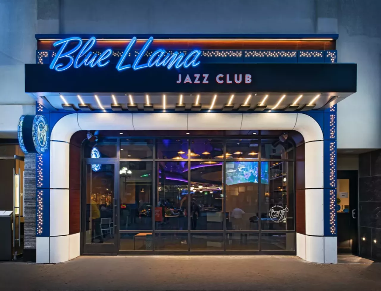 The Blue Llama Jazz Club.