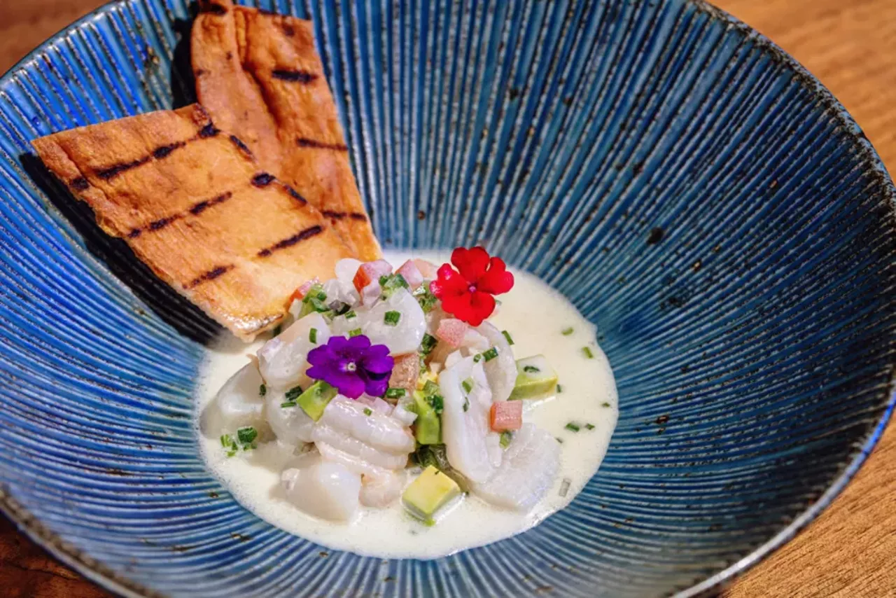 Scallop and Black Tiger Shrimp Ceviche.