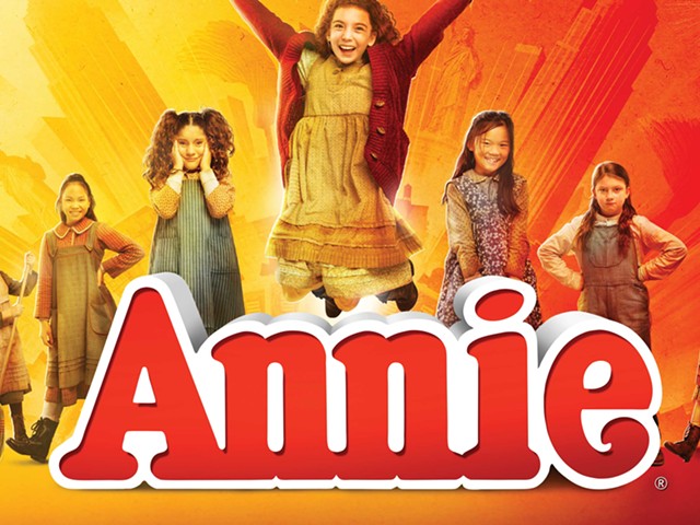 The cast of the 2023-2024 North American tour of Annie.
