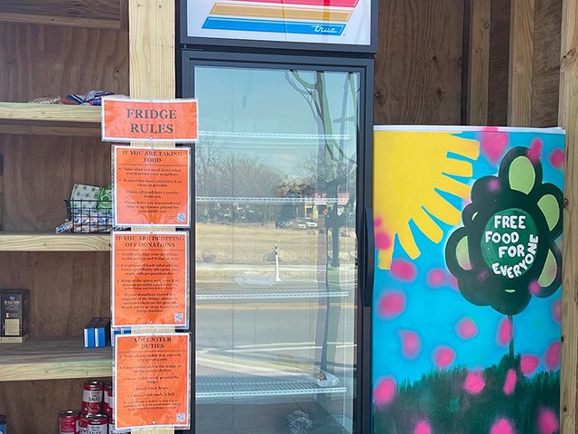 Another free community fridge has popped up in Detroit's Islandview neighborhood