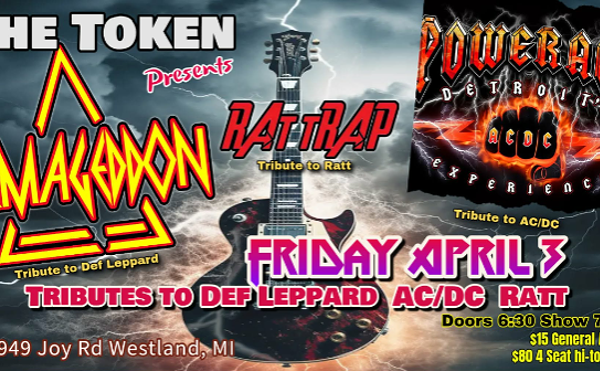 Image: Armageddon - Def Leppard Tribute, Ratt Trap - Tribute to RATT, AC/DC Tribute - POWERAGE