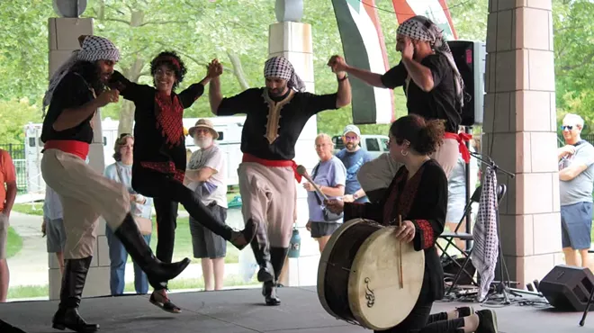 Thowra Dabke keeps Palestinian folk traditions alive. Thowra means “revolution.”