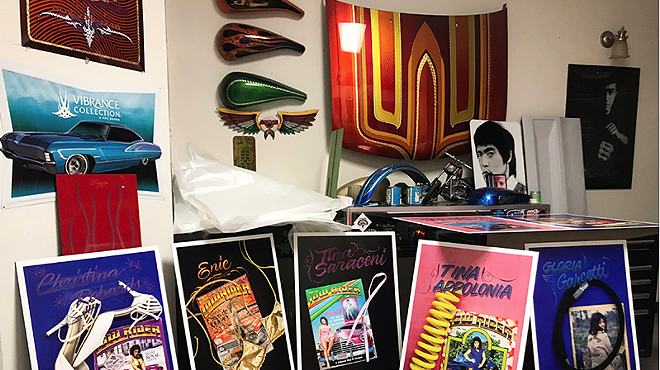 Image: Artist Liz Cohen celebrates cover models of 'Lowrider' magazine