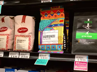 Baobab Fare's Burundi coffee at Rivertown Market.