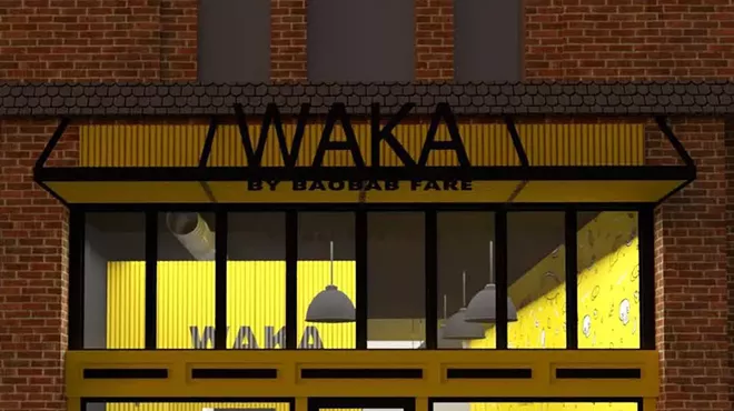 An exterior rendering of the future Waka space at 2465 Russell St.