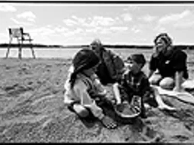 Image: Beach blanket crapshoot