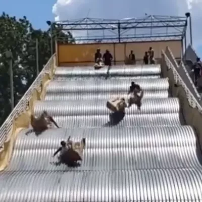 Image: Belle Isle’s giant slide in Detroit is outta control