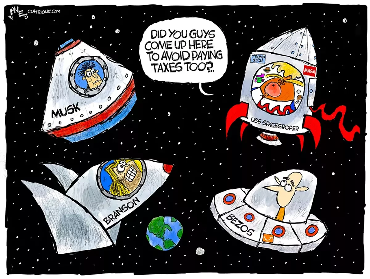 Image: Billionaires in space