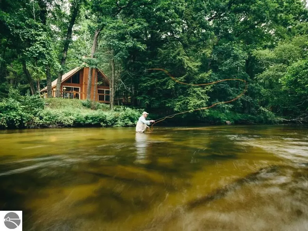Image: Calling avid anglers and aspiring cult leaders &#151; this massive riverside ranch in Northern Michigan is for sale for $7.2 million