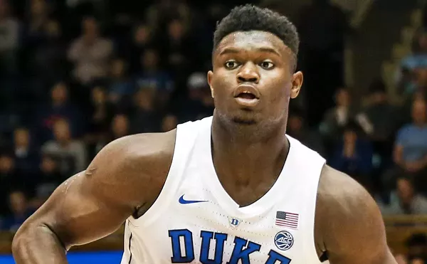 Zion Williamson with Duke in December 2018.