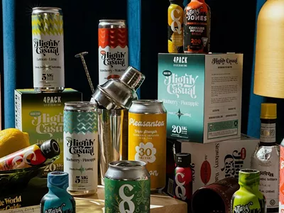 Pleasantrees has a large selection of THC beverages at its five dispensaries.