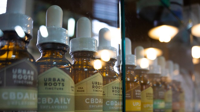 Cannabis-derived compounds for sale at a Detroit dispensary.