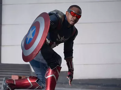 Anthony Mackie in Captain America: Brave New World.