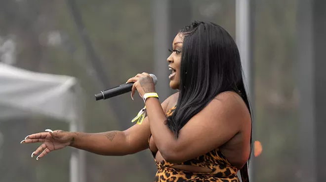 Chicago rapper CupcakKe performs in Pontiac on Saturday.