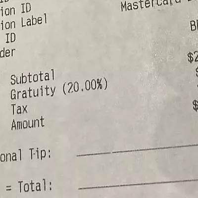 Buddy’s Pizza in downtown Detroit adds a 20% gratuity to the bill.