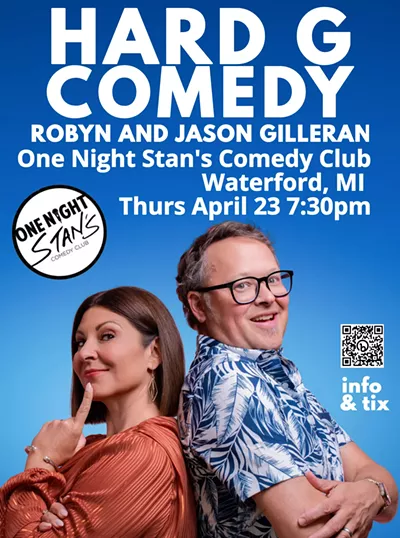 Comedy Couple Robyn and Jason Gilleran at One Night Stan's Comedy Club