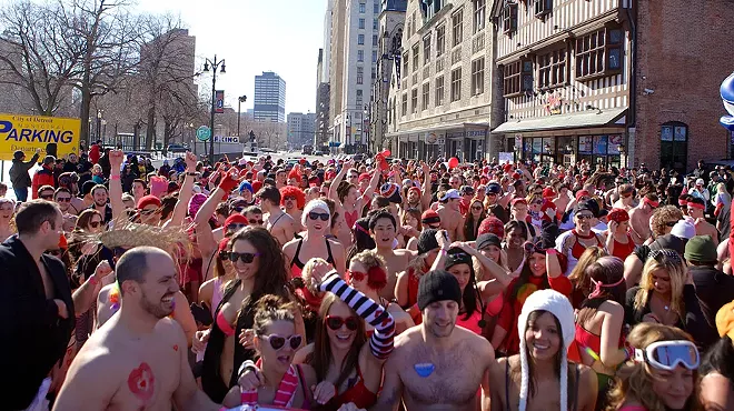 Image: Cupid's Undie Run invites metro Detroiters to strip for a good cause