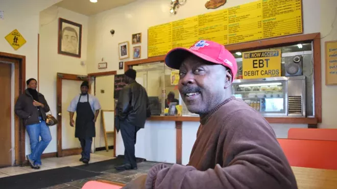 George Lyles inside his Turkey Grill restaurant.