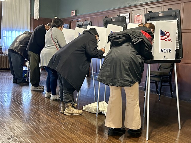 Detroiters vote in the midterm elections in Detroit.