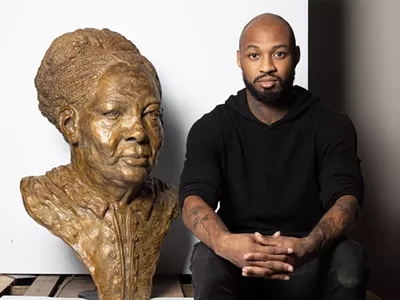 Austen Brantley's "Outside the Ring" statue will join a growing collection of public art along the Joe Louis Greenway