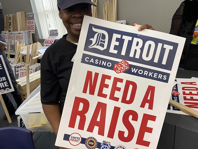 “It’s a hard thing to have to handle but with the commitment and the love from my community and my co-workers it’s easy to get through. That’s why we are standing together to fight for what is right for us.” said Shataya Thompson of Detroit.
