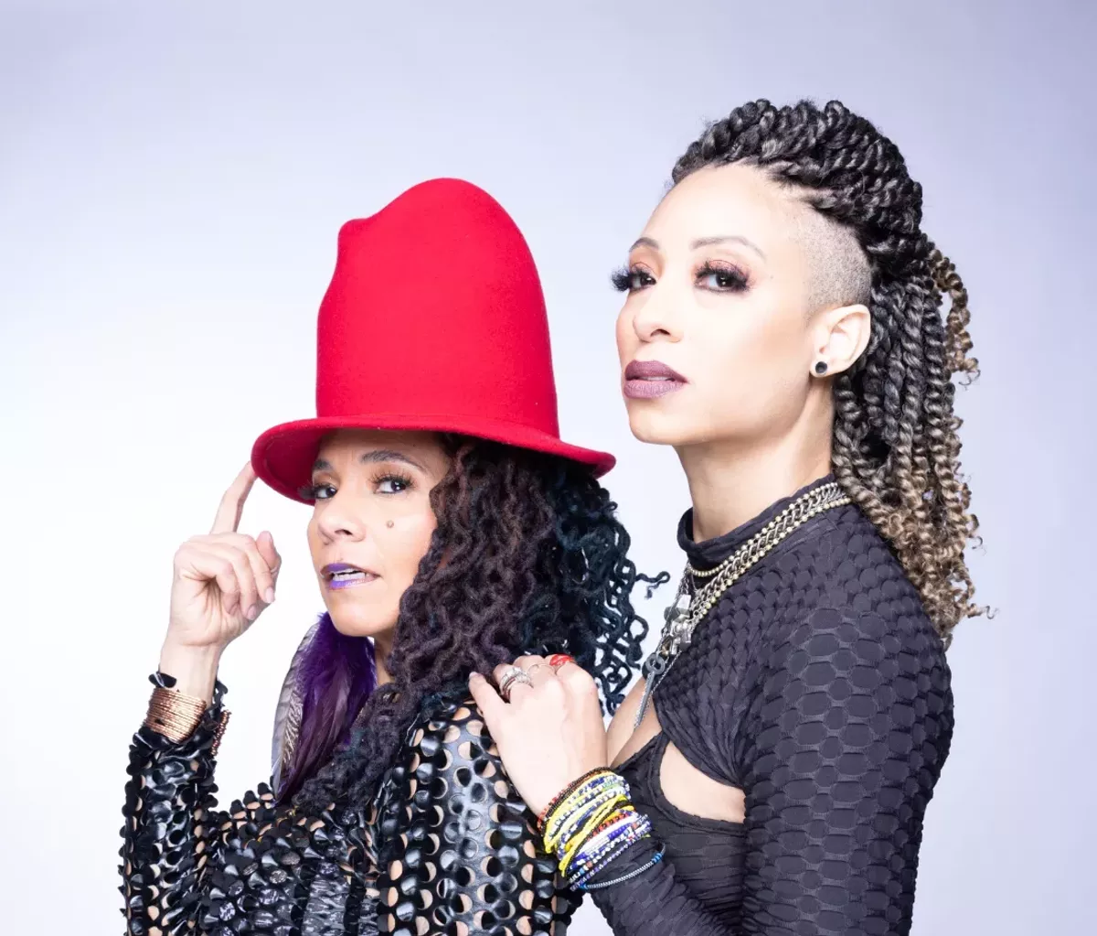 Image: We Are Scorpio’s jessica Care moore and Steffanie Christi’an.