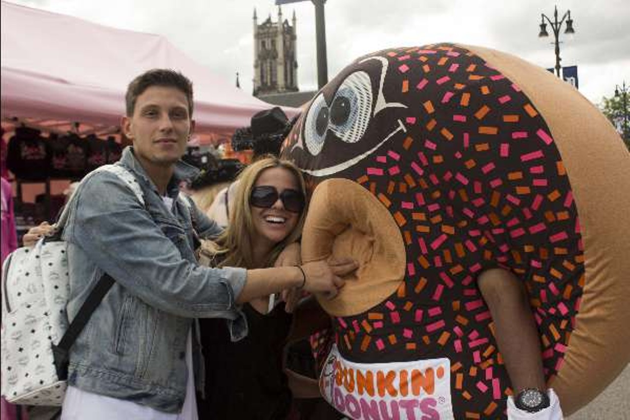 Anthony and Linn with a Donut
