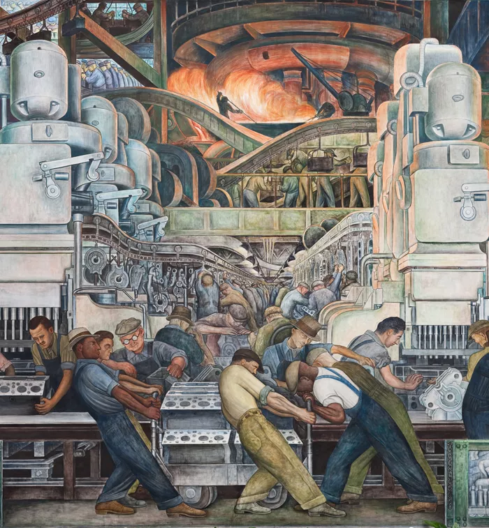 “Detroit Industry” murals by Diego Rivera (photo courtesy of the Detroit Institute of Arts)