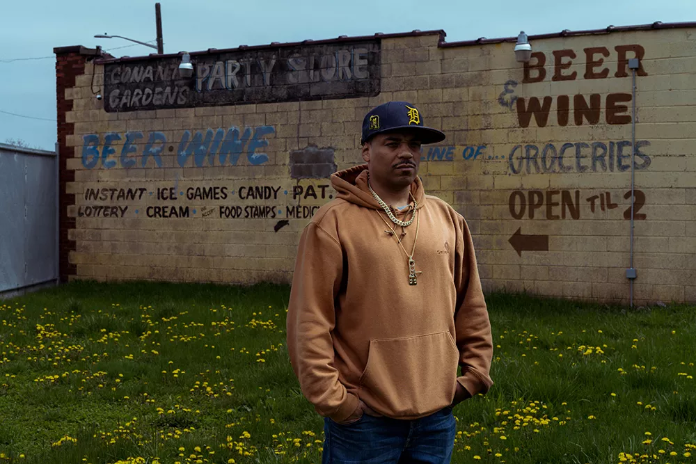 Omar S outside his FXHE Records HQ.