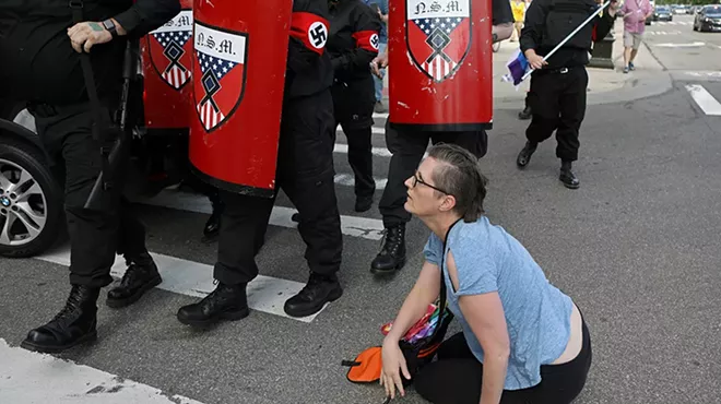 Image: Detroit police did nothing as neo-Nazis shoved me to the ground. James Craig should never be governor.