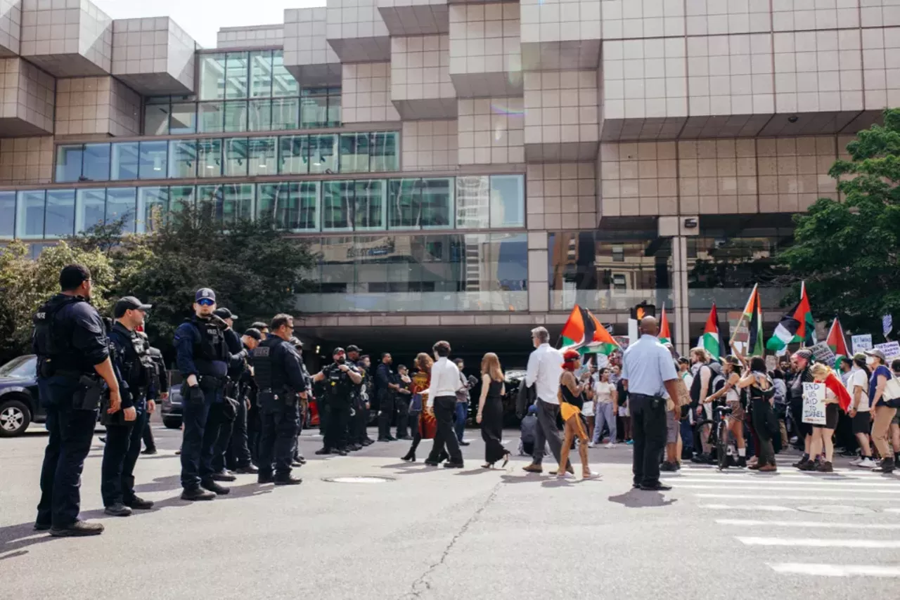 Image: Detroit police scrutinized for handling of pro-Palestinian protesters during Biden visit